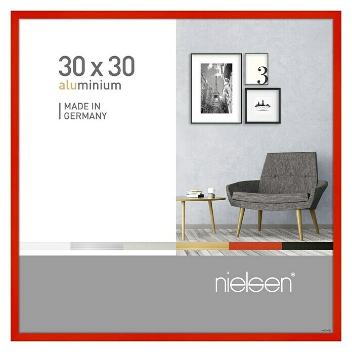 Nielsen Bilderrahmen Pixel (Tornadorot, 30 x 30 cm, Aluminium)