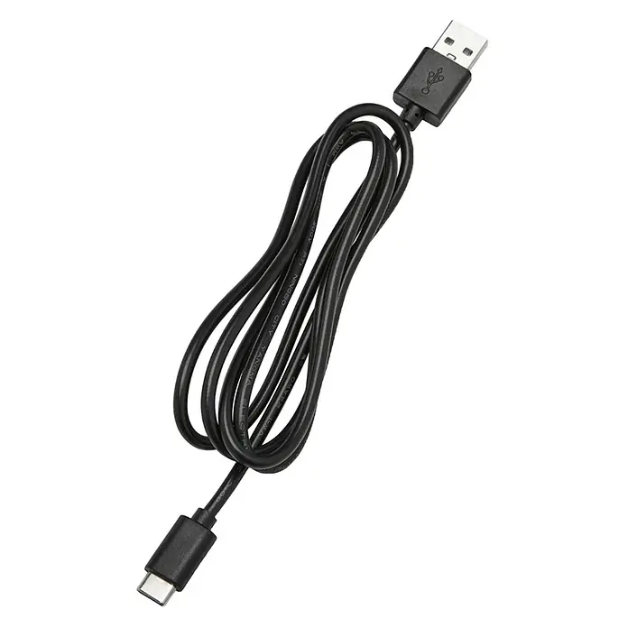 PR Home Tischleuchte Tiara Tischlampe - 0,5 W, L x B x H: 13 x 13 x 24 cm - Schwarzes USB-Kabel mit USB-A- und USB-C-Anschluss.