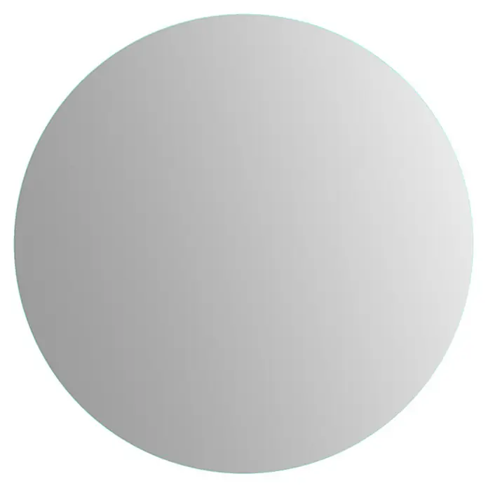 Bath Stage Espejo con luz B-934 - Diámetro: 70 cm, Blanco frío - Espejo redondo gris claro.