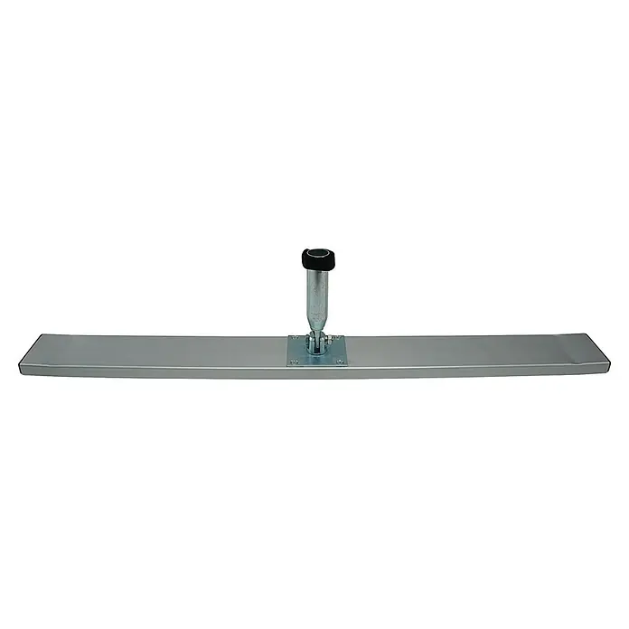 Heka Betonverteiler - Breite: 100 cm - Silberne Betonabziehbohle aus Metall mit zentralem Griffadapter.