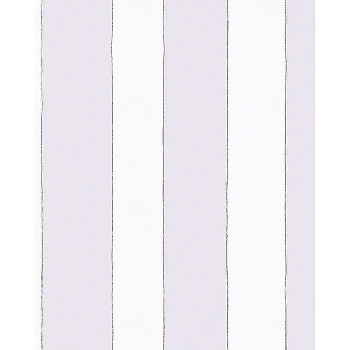 Marburg Jonas Kötz Vliestapete Blockstreifen - Weiß/Rosa, Streifen, 10,05 x 0,53 m - Weißes und lila gestreiftes Hintergrundbild, das eine stilvolle und moderne Ästhetik verleiht und sich perfekt für die Dekoration eignet.