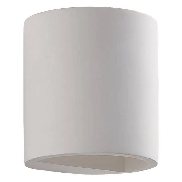 Lindby Wandleuchte Krista - L x B x H: 10 x 10,5 x 10 cm, weiß / opal, G9 - Weiße zylindrische matte Up/Down-Wandleuchte.