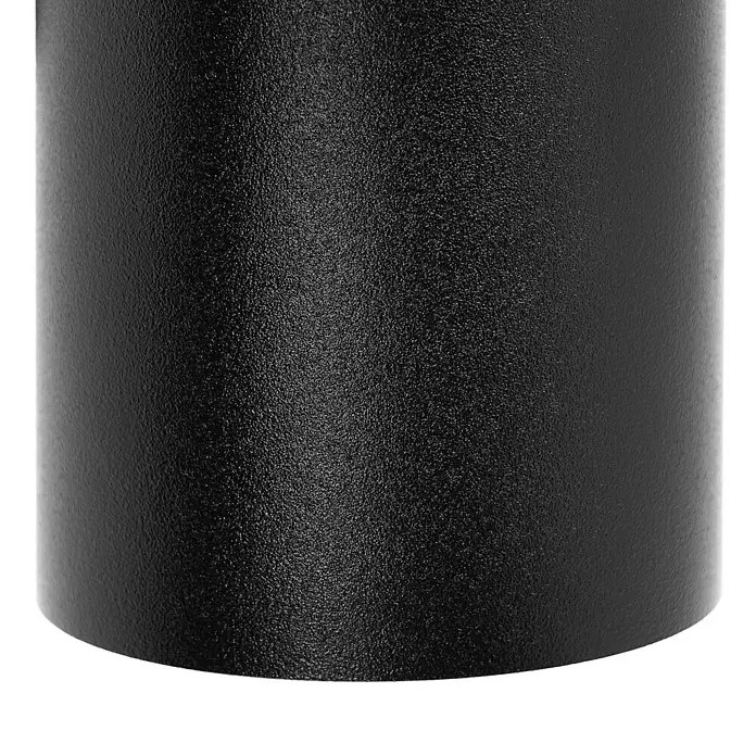 Arcchio Deckenstrahler Brinja - schwarz, schwarz, GU10 - Schwarze, texturierte zylindrische Oberfläche mit Granulat-Finish.