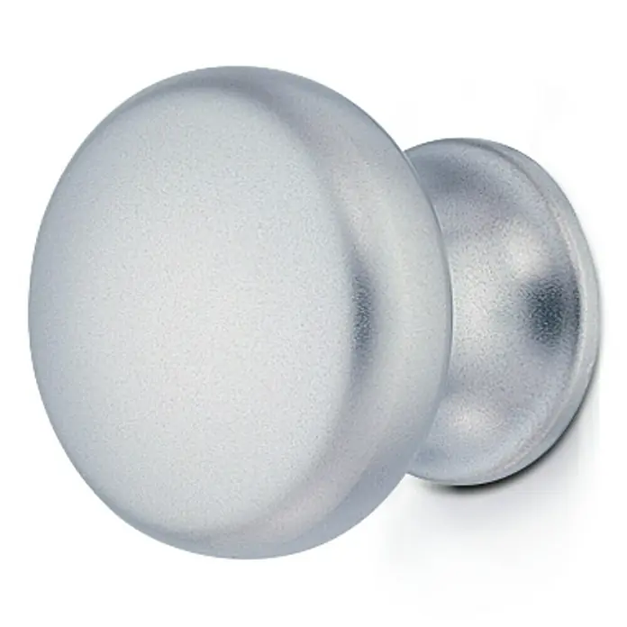 Möbelknopf - Typ Möbelgriff: Knopf, Ø x H: 30 x 29 mm, Vernickelt - Silberne Shrek-Kopf-Ornamente, die sich perfekt für festliche Dekorationen oder Sammlerstücke eignen.