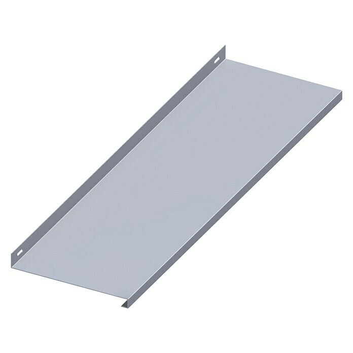 Kantoflex Coaxis Regalboden230 x 800 mm, Aluminium, Blank, Traglast: 30 kg Left Side View