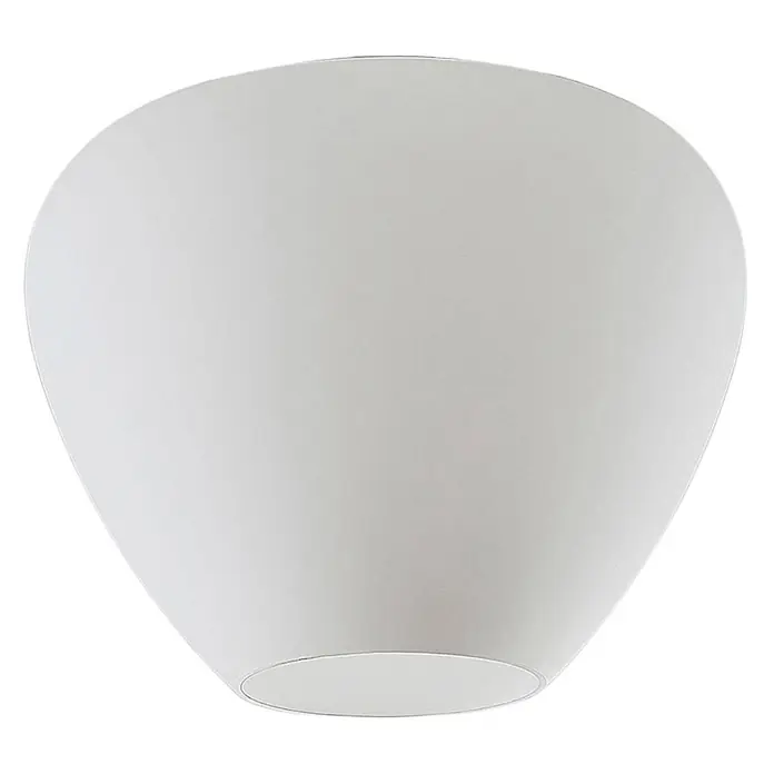 Lindby Deckenleuchte Bibiane - weiß / opal, E27 - Weißer, durchscheinender, glockenförmiger Diffusor für eine Deckenleuchte.