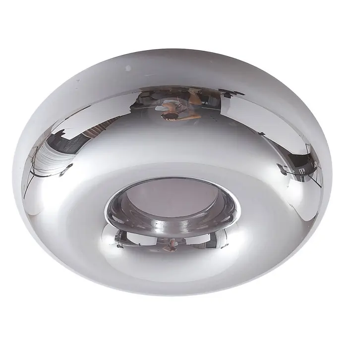 Lindby Deckenleuchte Zehra - schwarz, E27 - Hochreflektierende Chrom-Deckenleuchte.