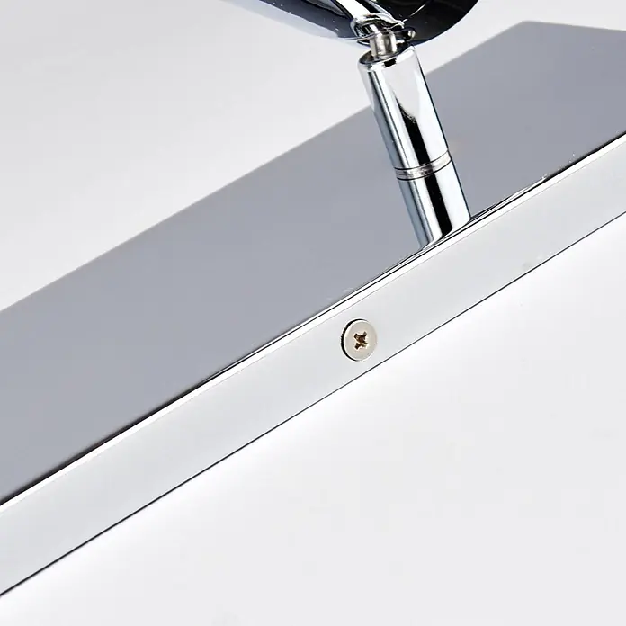Lindby Deckenleuchte Dejan - chrom / silber, chrom / silber, GU10 - Verchromte Metallbefestigungsbasis mit zylindrischem Arm und sichtbarer Kreuzschlitzschraube.