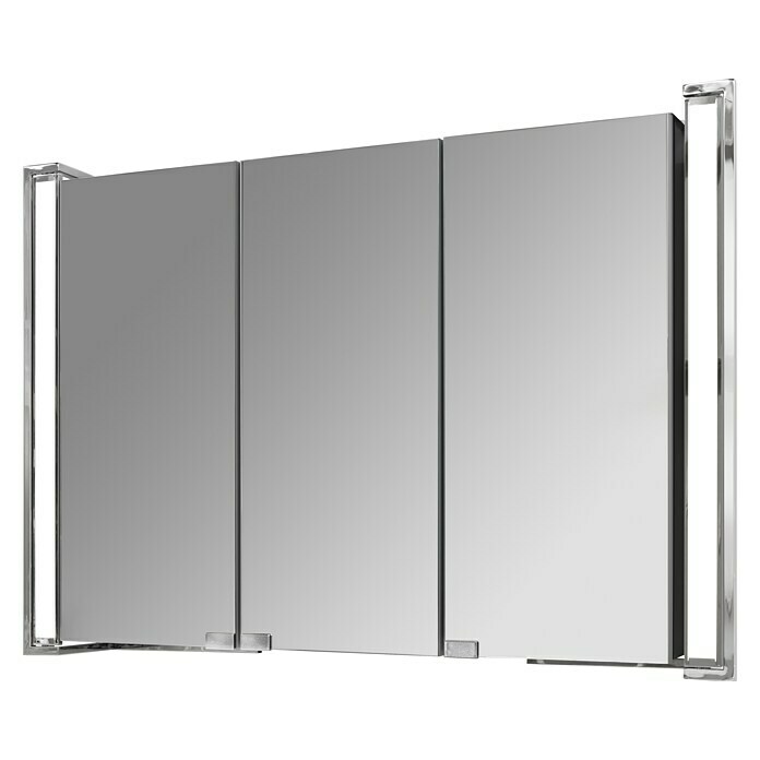 Camargue Flexilight Led-spiegelkast (b x h: 80 x 60 cm, Met verlichting, Spaanplaat, Grafiet)