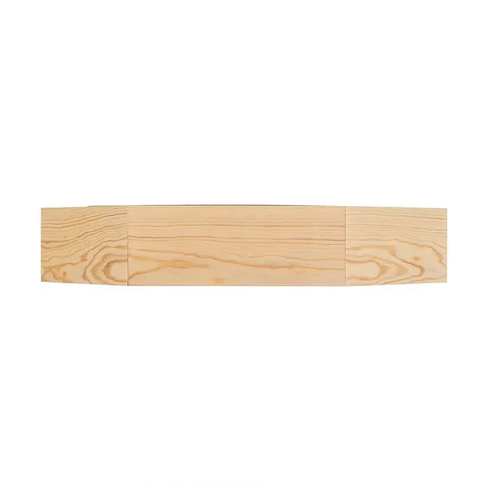 Envostar Deckenleuchte Hagen - L x B x H: 43 x 43 x 8,1 cm, Holz hell, E27 - Helle Kiefernholzplanke mit natürlicher Maserung, für Möbel oder Regale geeignet.