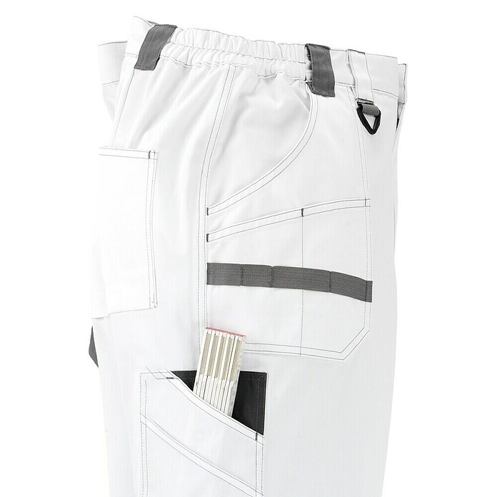 Malerhose (L, Weiß, Polyester)