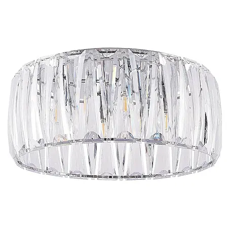 Lindby Deckenlampe in chrom, transparent, Deckenleuchte