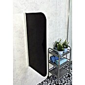 GEO Urinal-Trennwand Radius 100 (50 x 90 cm, Glas, Schwarz)