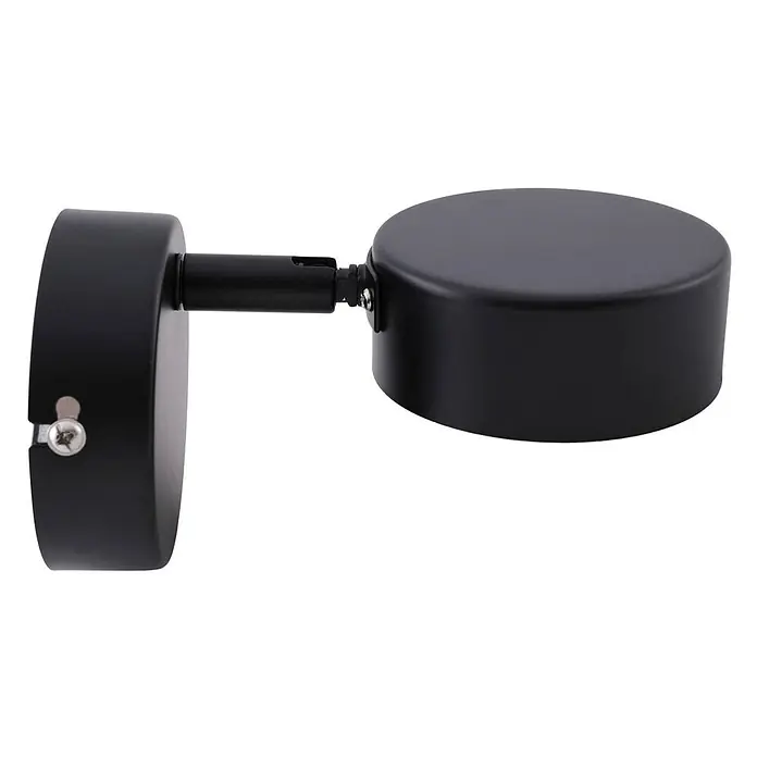 Lindby Deckenstrahler Jyla - L x B x H: 8 x 8 x 14 cm, schwarz, 2GX53 - Schwarzer, verstellbarer Wandstrahler aus Metall mit runder Basis und Leuchtenkopf.