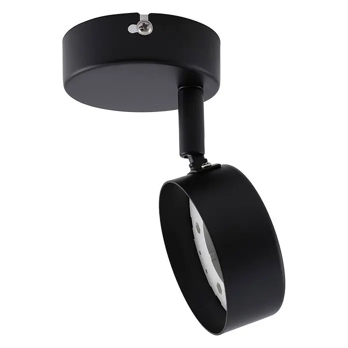 Lindby Deckenstrahler Jyla - L x B x H: 8 x 8 x 14 cm, schwarz, 2GX53 - Schwarzer, verstellbarer Deckenstrahler mit runder Basis und weißer LED-Lichtquelle.