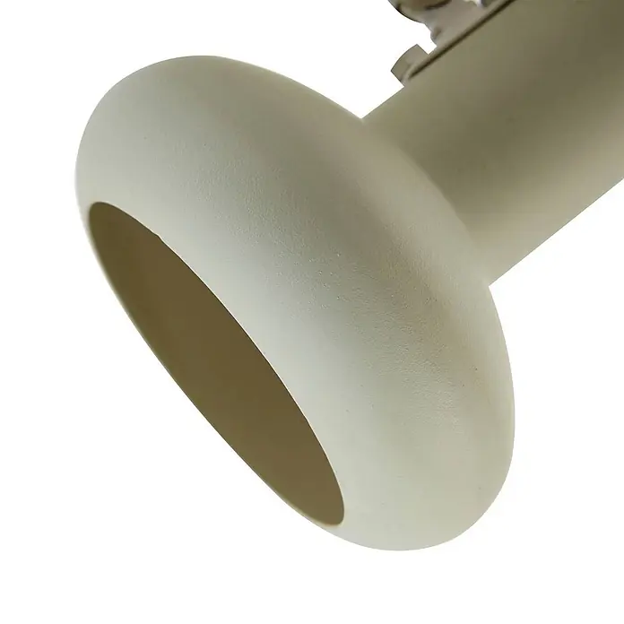 Lindby Deckenstrahler Huby - creme / amber, grün, GU10 - Hellbeiger, abgerundeter Strahlerkopf mit matter, texturierter Oberfläche.