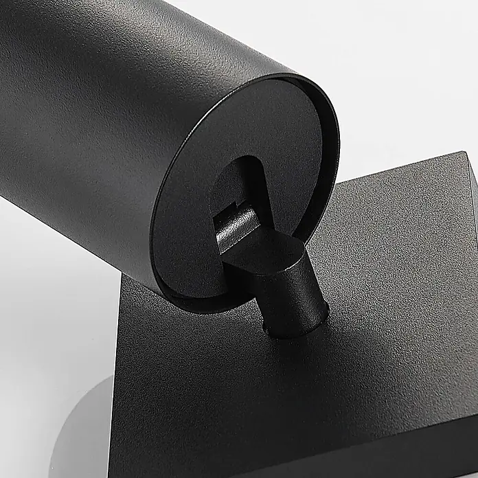 Arcchio Deckenstrahler Brinja - L x B x H: 12,5 x 11 x 9 cm, schwarz, schwarz, GU10 - Schwarzer Metall-Strahler mit texturierter Oberfläche und verstellbarem Gelenk.