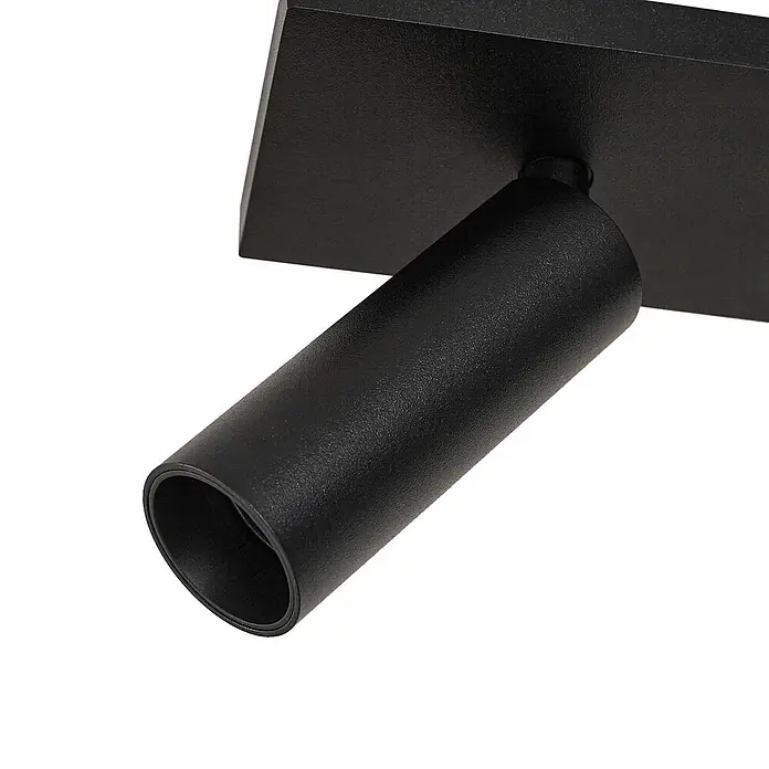 Arcchio Deckenstrahler Brinja Slim - L x B x H: 48 x 9 x 14,5 cm, schwarz, schwarz, GU10 - Schwarzer rechteckiger Aufbau-Strahler mit strukturierter matter Oberfläche.