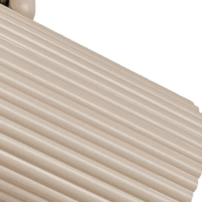 Lindby Deckenstrahler Kardis - L x B x H: 45 x 6 x 16 cm, creme / amber, creme / amber, GU10 - Hellbeige gerippte Oberfläche.
