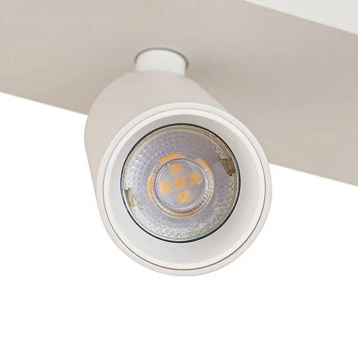 Arcchio Deckenstrahler Brinja Slim - weiß / opal, weiß / opal, GU10 - Verstellbare weiße LED-Stromschienenleuchte mit warmfarbigen Dioden.