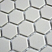 Mozaïektegel Hexagon Uni CU HX017 (26 x 30 cm, Lichtgrijs, Mat)