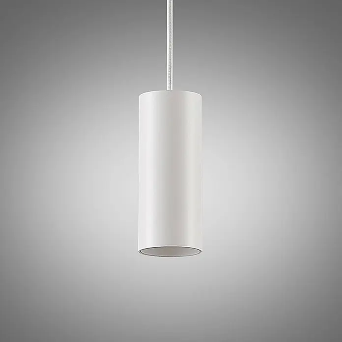 Arcchio Pendelleuchte Ejona - weiß / opal, weiß, GU10 - Hängende weiße zylindrische Pendelleuchte.
