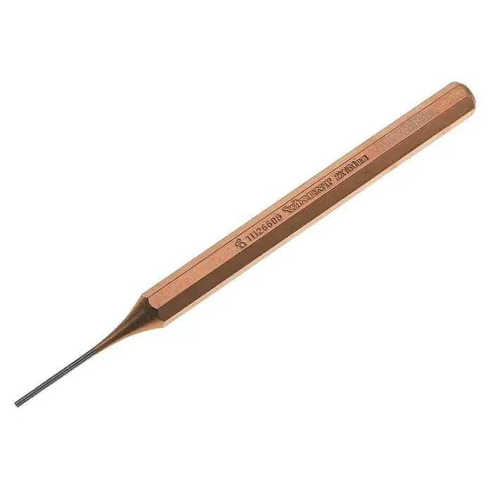 Wisent Splinttreiber - Durchmesser Treibdorne: 2 mm, Länge: 150 mm, 8-Kant - Splintentreiber aus Metall mit einer scharfen Spitze für präzise Arbeiten, ideal für Werkstatt und Handwerk.