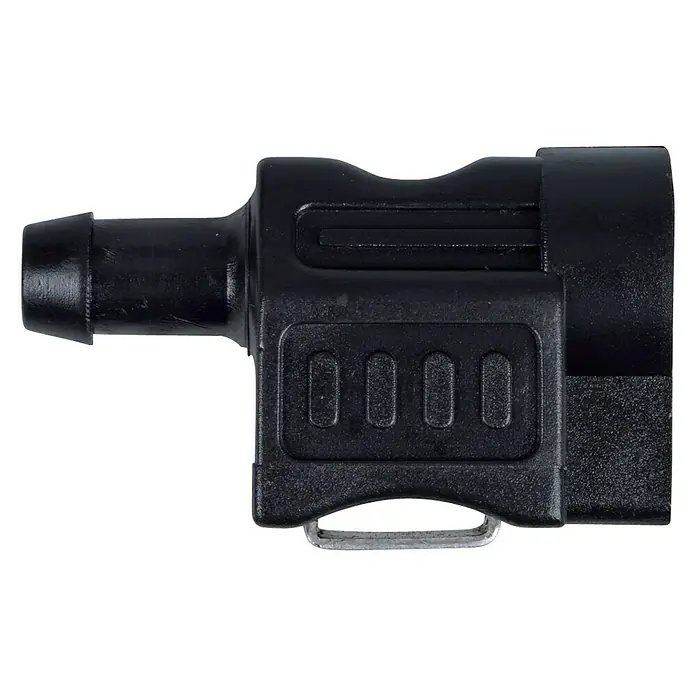 Talamex Adapter - ⅜″, Geeignet für: Motoren, Passend für: Honda Motoren - Schwarzer Schlauchverbinder mit Schnellkupplung und geripptem Anschluss für einfache Installation und sichere Verbindung.