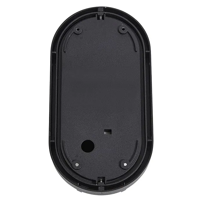 Lucande Außenwandleuchte Serine - schwarz, klar / transparent, IP65 - Schwarze, ovale Basis oder Gehäuse mit mehreren Befestigungslöchern, Kabeleinführung und Gewindepunkten für eine Leuchte.