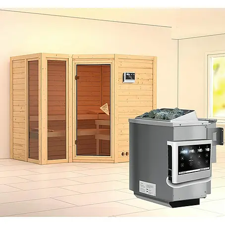 Karibu  Massivholzsauna Amara