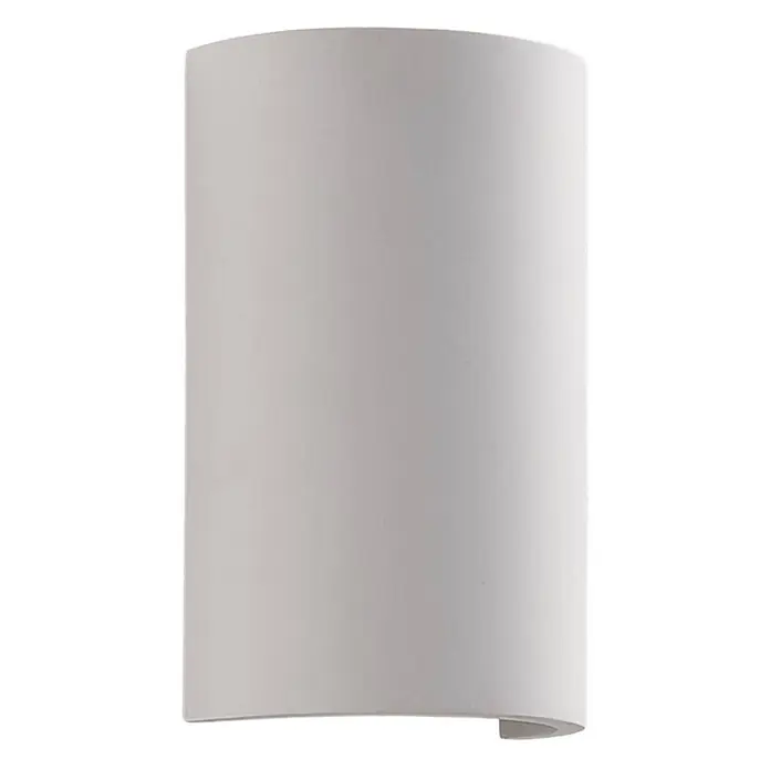 Lindby Wandleuchte Colja - L x B x H: 6 x 10 x 16 cm, weiß / opal, G9 - Weiße, geschwungene Wandleuchte für Auf- und Ablichtung.