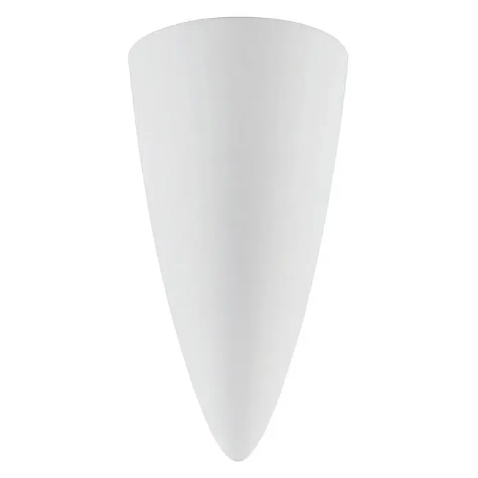 Lindby Wandleuchte Pascali - weiß / opal, weiß / opal, GU10 - Weißer Wandleuchtenschirm aus Opalglas, zu einer abgerundeten Spitze zulaufend.