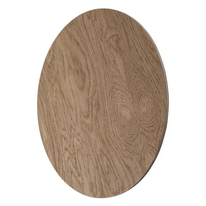 Envostar Wandleuchte Rito - L x B x H: 5 x 30 x 30 cm, Holz hell, Holz hell, G9 - Runde Holzplatte mit natürlicher Holzmaserung.