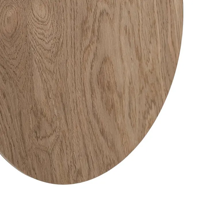 Envostar Wandleuchte Rito - L x B x H: 5 x 30 x 30 cm, Holz hell, Holz hell, G9 - Nahaufnahme einer hellbraunen Holzoberfläche mit sichtbaren Maserungen.