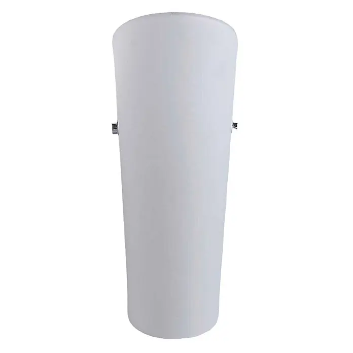 Lindby Wandleuchte Aurora - L x B x H: 11 x 12 x 28 cm, weiß / opal, E27 - Weiße Milchglas-Wandleuchte mit Metallklammern.