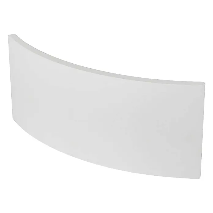 Lindby Wandleuchte Naike - L x B x H: 8 x 35 x 15 cm, weiß / opal, weiß / opal, G9 - Glattes, weißes, gekrümmtes rechteckiges Paneel, möglicherweise ein Lichtdiffusor oder Dekorelement.