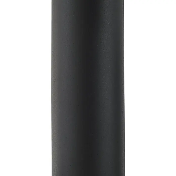 Lindby Pendelleuchte Joffrey - L x B x H: 24 x 24 x 40 cm, schwarz, Schwarz sand, GU10 - Matte dunkelgraue zylindrische Säule.