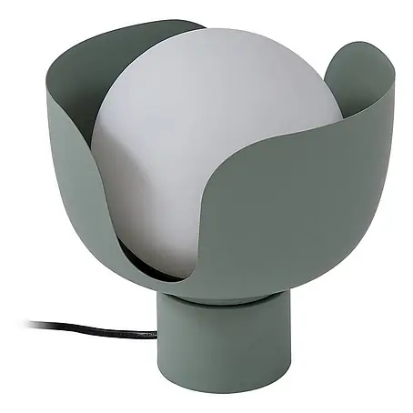 Lindby Tischlampe in grün, Nachttischlampe