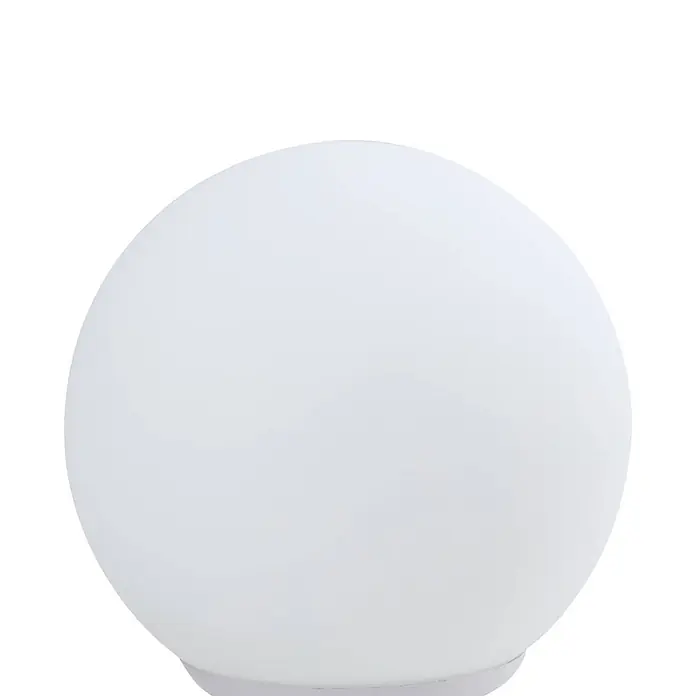 Lindby Tischleuchte Cosmia - L x B x H: 15 x 15 x 15,7 cm, weiß / opal - Weiße, mattierte Kugellampe.