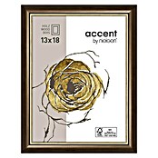 Nielsen Bilderrahmen Ascot (Dunkelbraun/Gold, 13 x 18 cm, Holz)