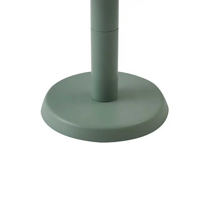Lindby Tischleuchte Mikkel - L x B x H: 14,2 x 14,2 x 7,2 cm, grün - Matte grüne runde Basis und unterer Ständerpfosten.