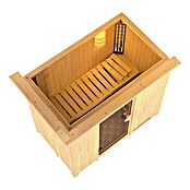 Karibu Systemsauna Variado (Ohne Ofen, Ohne Dachkranz, 118 x 196 x 198 cm)