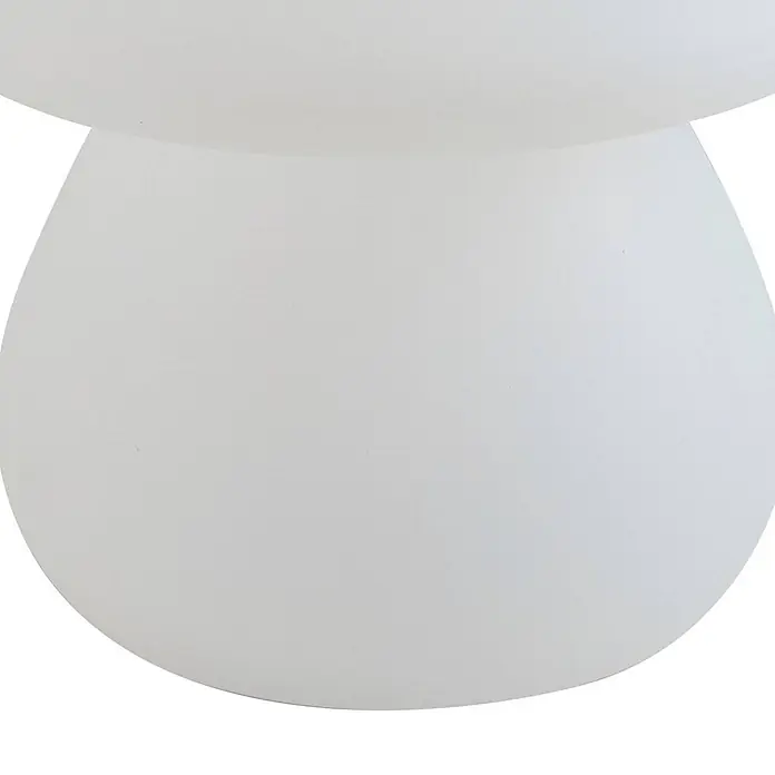 Lindby Tischleuchte Vernate - weiß / opal, weiß / opal - Mattweiße pilzförmige Lampe.