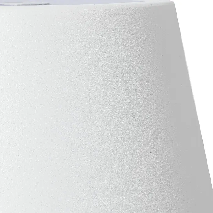 Lindby Tischleuchte Janea - weiß / opal, weiß / opal - Nahaufnahme einer weißen, strukturierten Oberfläche eines Produkts.