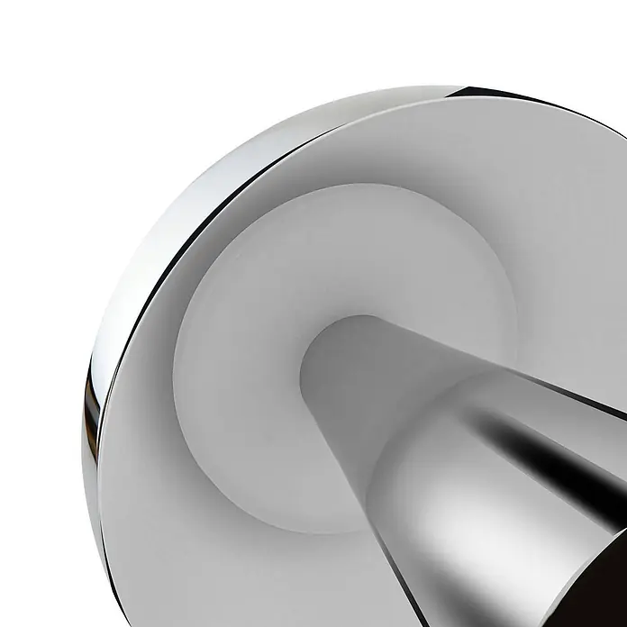 Lindby Tischleuchte Nevijo - chrom / silber, chrom / silber - Moderne Chromarmatur mit glattem, zylindrischem Schaft und kreisförmiger Basis.