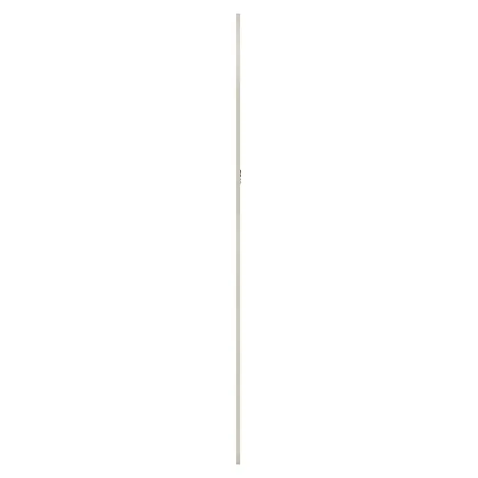 Rahmenspiegel Thea - 66 x 166 cm, Weiß, Holz - Helle Tür mit kleinem, rundem, dunklem Griff.