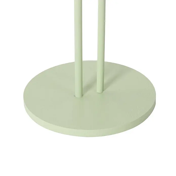 Lindby Tischleuchte Janea - L x B x H: 11,4 x 11,4 x 25 cm, grün, grün - Runde, matte hellgrüne Basis mit zwei vertikalen Stangen.