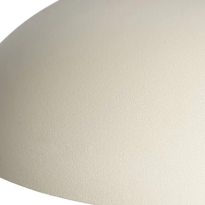 Arcchio Tischleuchte Thenra - L x B x H: 15,4 x 15,4 x 9,5 cm, creme / amber, creme / amber - Gebogene, matt-elfenbeinfarbene Oberfläche mit feiner Textur.