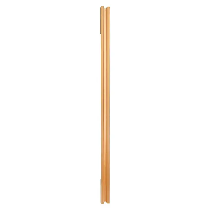 Rahmenspiegel Sonja - 55 x 70 cm, Gold, Holz - Hellbraune, gerillte Zierleiste mit konkavem Profil für den Innenausbau.