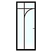 Solid Elements Binnendeur SE 8420 BG Opdek links (93 x 211,5 cm, Grafietzwart, Opdek links, Blank glas) | BAUHAUS